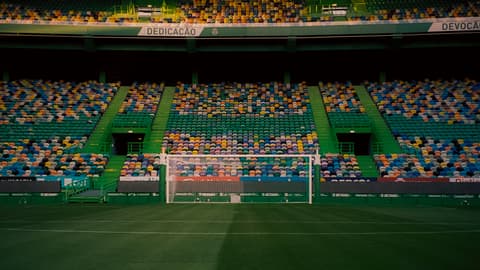 Porteria estadio de futbol